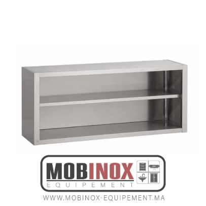 Placard Inox Mural Ouvert Largeur 100 cm