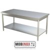 TABLE DE TRAVAIL CENTRALE INOX 100X70 - 200X70 MAX