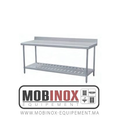 Table de Travail en Inox Centrale 0.80 M BILGEINOX